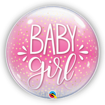 Baby Girl Confetti Bubble