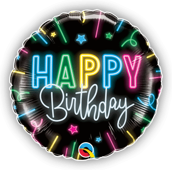 Happy Birthday Neon Glow