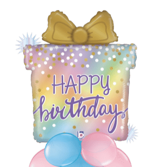 Opal Birthday Present Balloon
