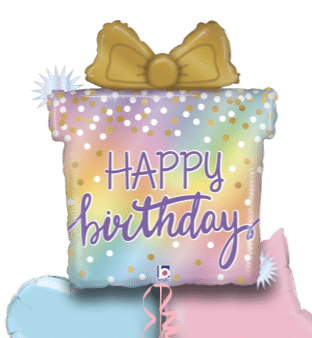 Opal Birthday Present Balloon