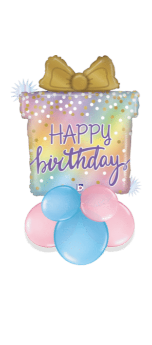 Opal Birthday Present Balloon