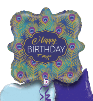 Peacock Birthday Balloon
