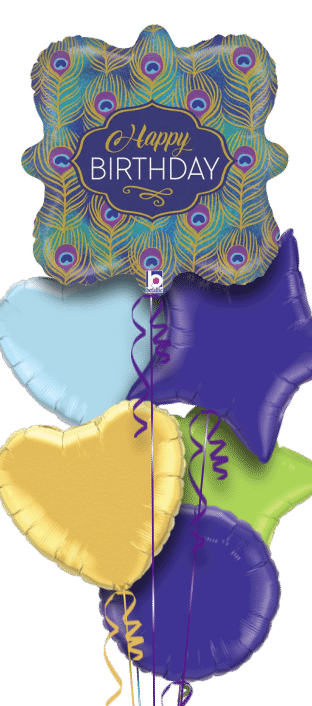 Peacock Birthday Balloon