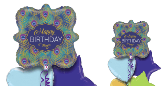Peacock Birthday Balloon
