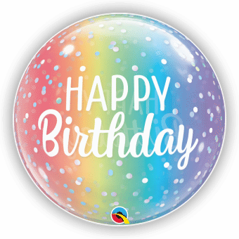 Birthday Ombre Bubble