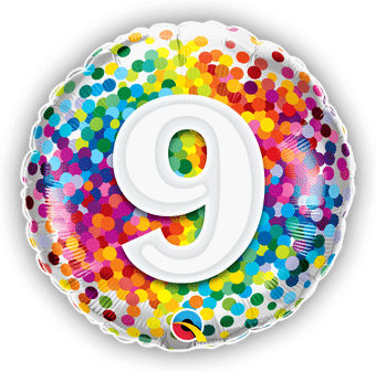 9 Rainbow Confetti