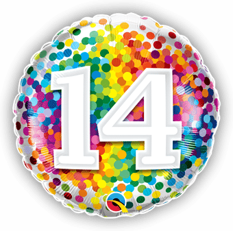 14 Rainbow Confetti