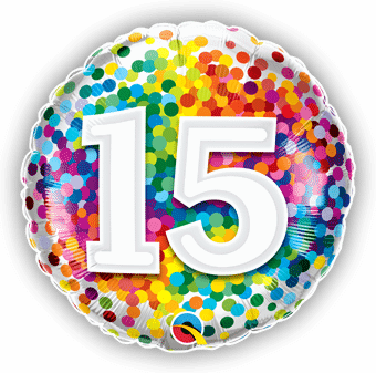 15 Rainbow Confetti