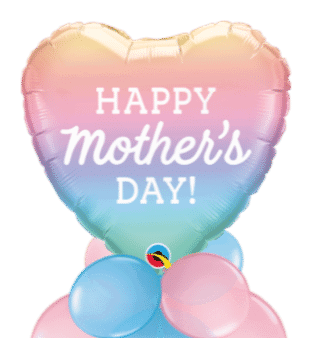 Mothers Day Ombre Heart Balloon
