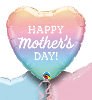 Mothers Day Ombre Heart Balloon