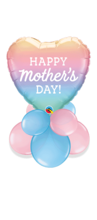Mothers Day Ombre Heart Balloon