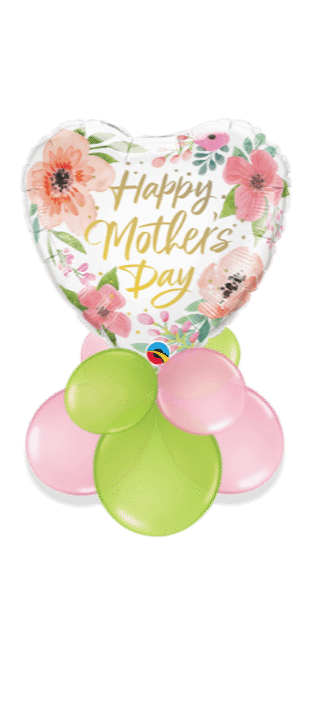 Mothers Day Floral Heart Balloon