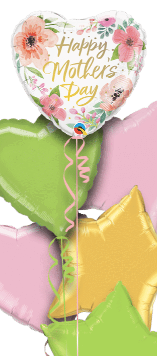 Mothers Day Floral Heart Balloon