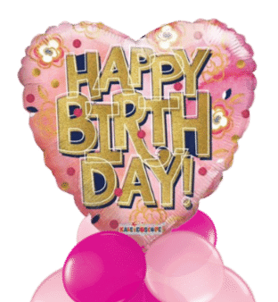 Birthday Heart Balloon