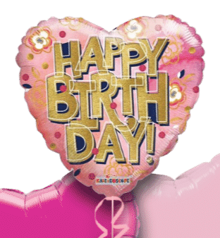 Birthday Heart Balloon