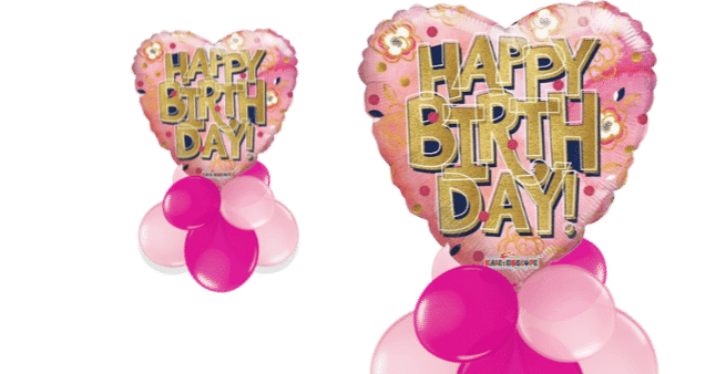 Birthday Heart Balloon
