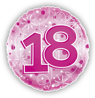 Jumbo Pink Streamers 18th Birthday