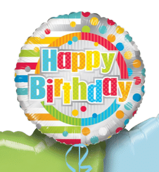 Colourful Birthday Balloon