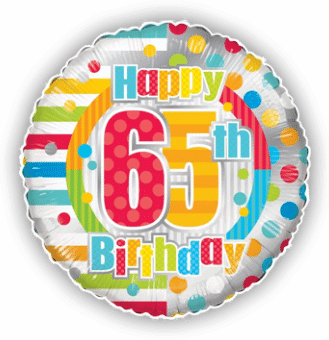 Colourful 65th Birthday