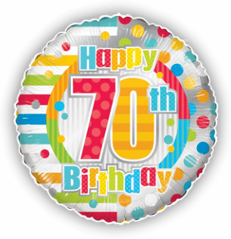 Colourful 70th Birthday