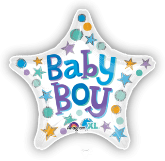 Baby Boy Star Balloon