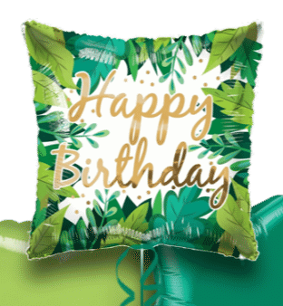 Happy Birthday Foliage Balloon