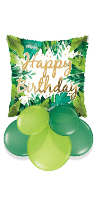 Happy Birthday Foliage Balloon
