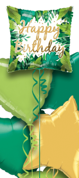 Happy Birthday Foliage Balloon