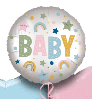 Baby Stars and Rainbows Balloon