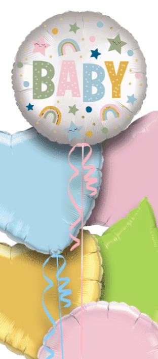 Baby Stars and Rainbows Balloon