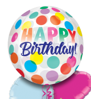 Happy Birthday Big Dots Orbz Balloon
