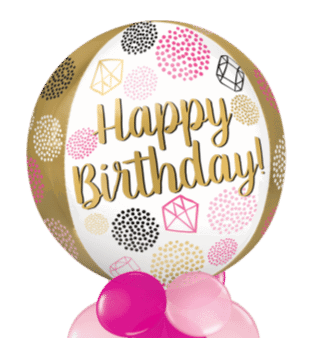 Happy Birthday Gems Orbz Balloon