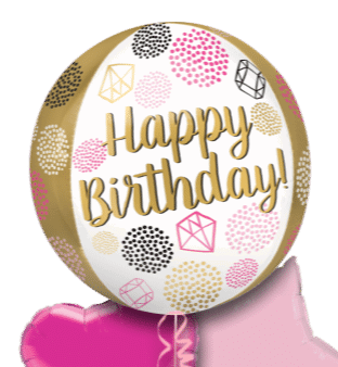 Happy Birthday Gems Orbz Balloon
