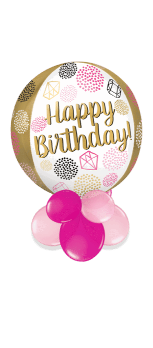 Happy Birthday Gems Orbz Balloon