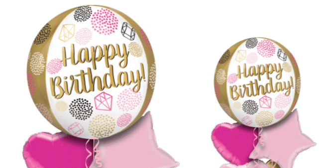 Happy Birthday Gems Orbz Balloon