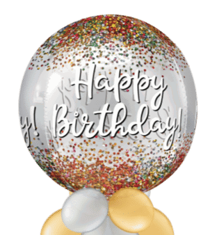 Happy Birthday Sparkle Orbz Balloon