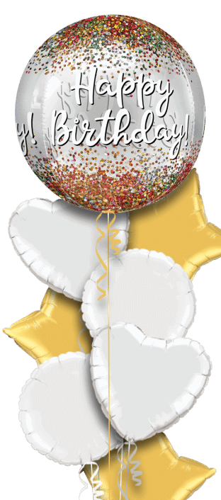 Happy Birthday Sparkle Orbz Balloon