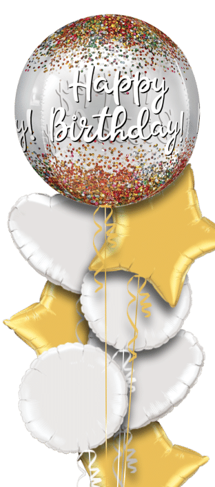 Happy Birthday Sparkle Orbz Balloon