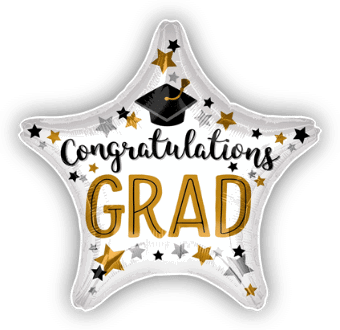 Congratulations Grad Star Balloon