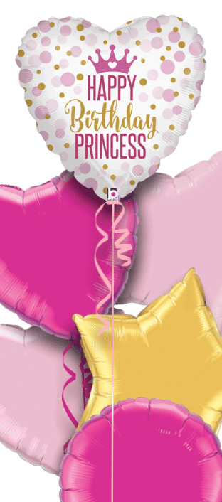Happy Birthday Princess Dots Balloon