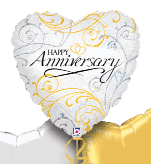 Happy Anniversary Heart Balloon