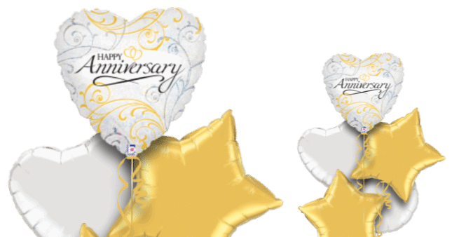 Happy Anniversary Heart Balloon