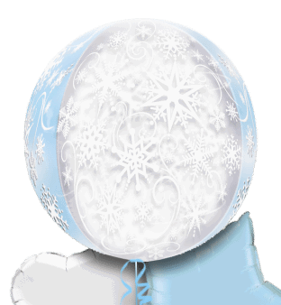Snowflake Orbz Balloon