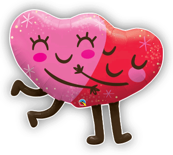 Hugging Smiley Hearts