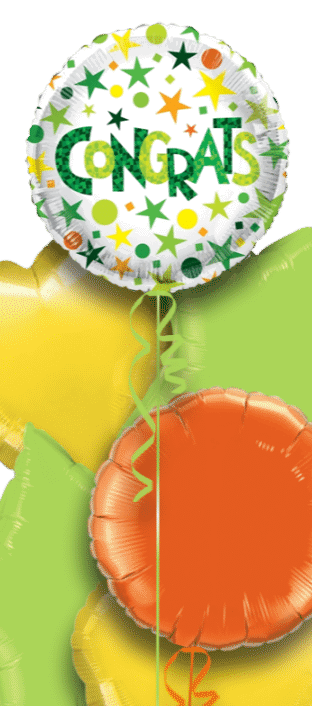 Congrats Spots and Stars Balloon