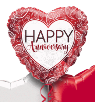 Anniversary Ruby Heart Balloon