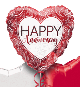 Anniversary Ruby Heart Balloon