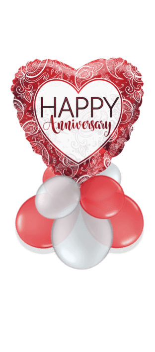 Anniversary Ruby Heart Balloon