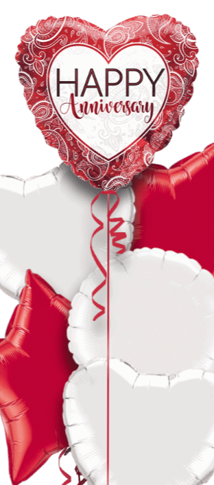 Anniversary Ruby Heart Balloon