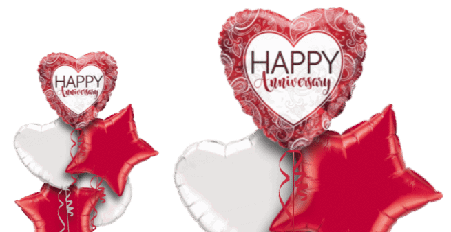 Anniversary Ruby Heart Balloon